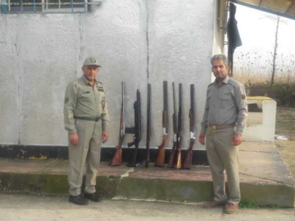 ۷ قبضه اسلحه شکاری در صومعه سرا کشف و ضبط شد