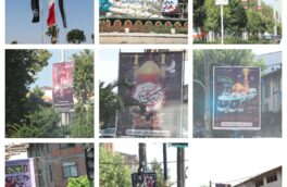 گزارش تصویری / تبدیل شهر لنگرود به حسینیه بزرگ
