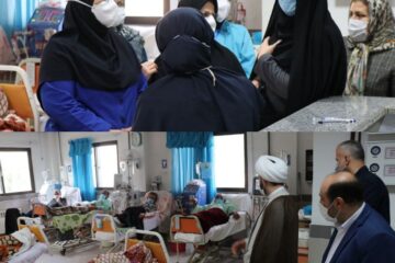 بازدید سرپرست شهرداری و اعضای شورای اسلامی لنگرود از بخش دیالیز بیمارستان امینی