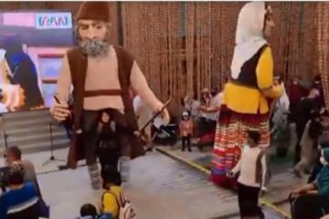 از سوی سازمان منطقه آزاد انزلی صورت گرفت  حضور عروسک های غول پیکر نمایش های آئینی گیلان زمین در نمایشگاه اکسپو دبی ۲۰۲۰