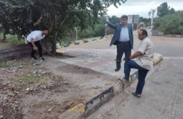 گزارش تصویری از بادید میدانی شهردار کومله از پروژه های توسعه ای و عمرانی