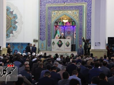 گزارش تصویری/مراسم سوگواری شهادت خادم الرضا آیت الله رئیسی و یاران شهیدش مصلی رشت