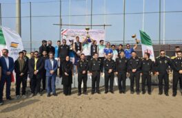 برگزاری مسابقات والیبال ساحلی کارکنان نیروی دریایی ارتش در منطقه آزاد انزلی