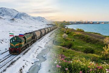 فعال‌سازی مسیر ترکیبی ریلی–دریایی در مسیر صادرات سیمان ایران از مسیر بندر کاسپین راهی بازار روسیه شد